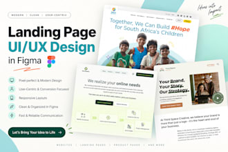 design conversion focused landing page