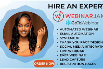 setup webinarjam automated webinar funnel goto webinar live webinar clickfunnels