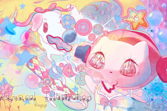 draw a cute whimsical character illustration
