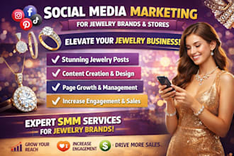 be your social media marketing manager for jewelry store