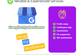 setup, verify, and fix google my business profile gbp expert