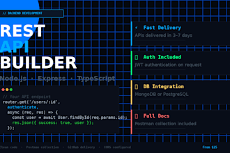 build a rest API with nodejs, express, and typescript