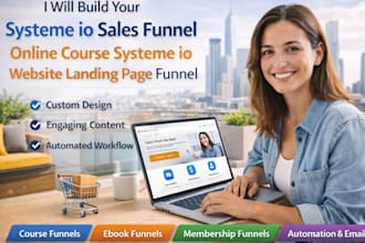 systeme io sales funnel online course systeme io website landing page funnel