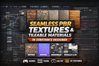 design seamless pbr materials and tileable textures in substance designer