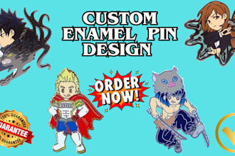 design custom cute enamel pins, lapel pins, medals and badge design for you