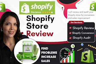 review and audit your shopify store to increase conversions and sales