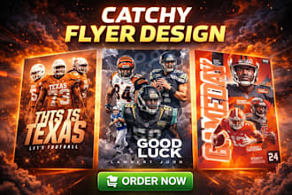 design an eye catching sport flyer,baseball, baseketball,football,business flyer