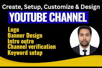 do, youtube channel, setup with logo, banner, intro, outro
