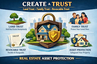 create land trust, family trust, revocable real estate asset protection trust
