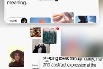 create a beautiful and captivating  website for you using readymag tilda