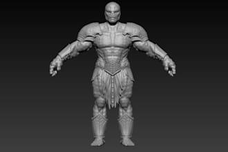 sculpt 3d character model, 3d creature model, 3d toy, fantasy model, 3d printing