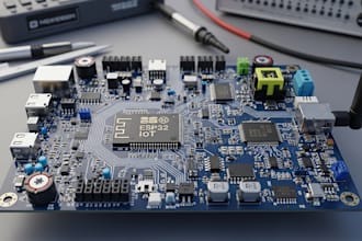 design esp32 iot pcb, drone electronics and kicad pcb layout