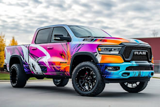 do van wrap, car wrap, vehicle wrap, car wrap design