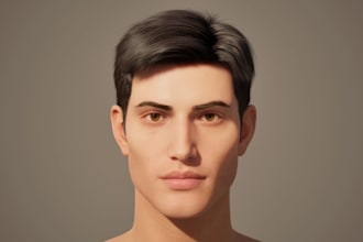 add hair grooming to 3d metahuman,houdini 3d model,xgen hair styling,fur texture