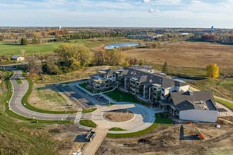 present 3d residential development, rural housing,courtyard render, cgi farmland