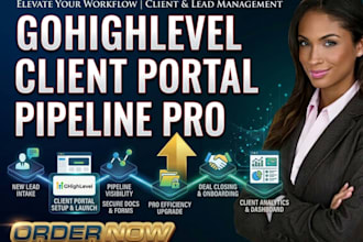 setup gohighlevel client portal membership course pipeline pro saas whitelabel