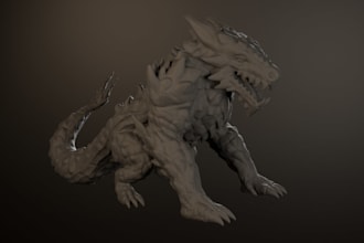 create 3d models for 3d printing stl miniatures, figures or props