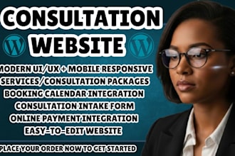 online consultation website booking website coaching website consultant website