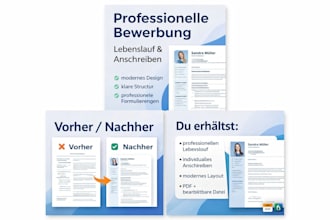 ich biete bewerbungshilfe an