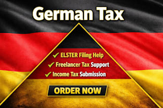 help with german elster tax filing and submission for individuals and freelancer