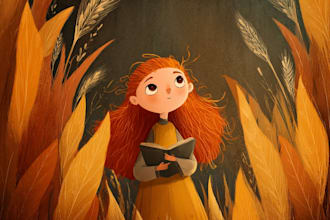 children story book illustration children story book