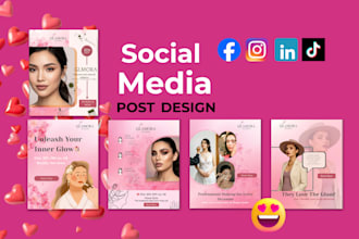 create modern social media design instagram post and facebook post designs ads