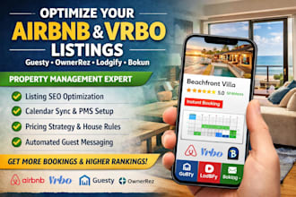 optimize vrbo listing bokun lodgify, ownerez, guesty, airbnb property management