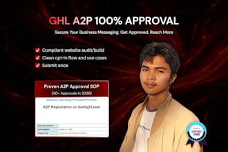 fix or setup your ghl a2p 10dlc registration