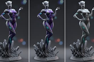3d print and paint sexy nsfw characters model tabletop miniatures for 3d prints