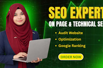 do on page and technical SEO optimization for your website