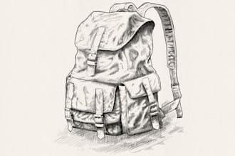 create custom line art illustrations from your ideas