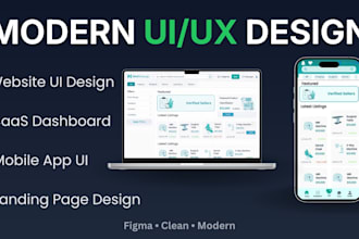design and develop website, web app UI  and branding