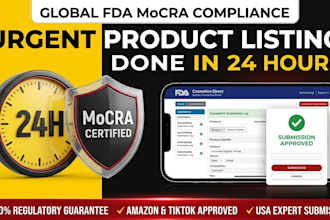 do fda mocra product listing in 24hrs
