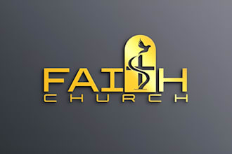 design church ministry christian religious faith based logo
