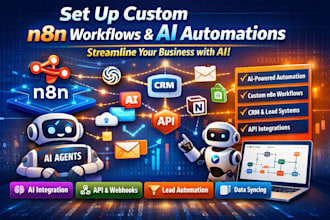 setup n8n automations, n8n ai agents, n8n workflows, ai automations on n8n