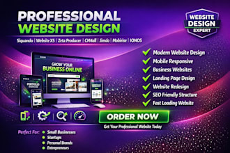 design siquando website x5 zeta producer cm4all  jimdo mobirise ionos mywebsite