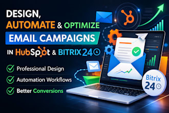 set up email automation campaigns in hubspot, bitrix24, mailerlite