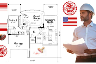 licensed civil engineering drawings architectural plan mep for ohio city permit