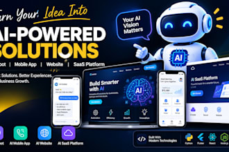 create ai chat box ai mobile app development ai website ai saas as ai developer
