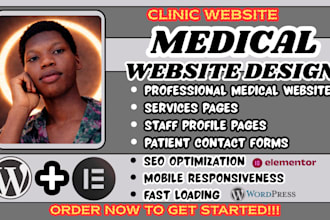 medical website design, clinic website design, healthcare website