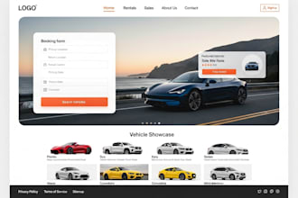 design luxury limousine website car rental website chauffeur website