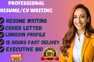 provide professional resume writing services