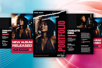 design artist epk dj epk media kit press kit and clickable PDF for musicians