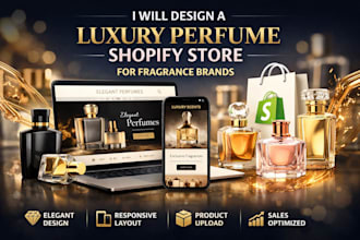 design shopify store for perfume and fragrance brand