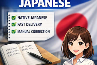 rewrite and make your japanese sound natural