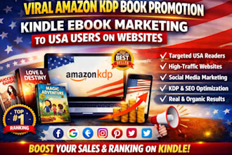 do viral amazon KDP bookpromotion kindle ebook marketing to USA users on website