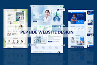 build research peptide website, fda compliant and ecommerce  peptide website