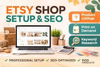 create etsy account setup profitable etsy shop product listings print on demand