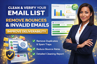 clean email list remove bounces verify emails and improve deliverability