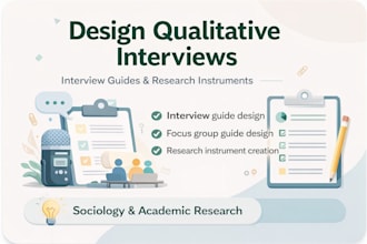design qualitative interviews and research instruments
